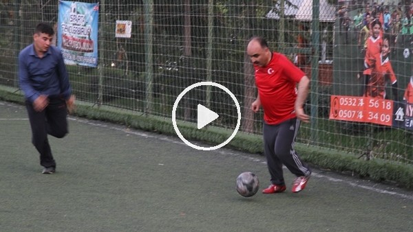 Isparta Valisi Şehmus Günaydın gazilerle futbol maçı yaptı