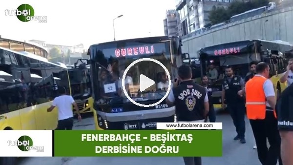 Beşiktaş taraftarı Kadıköy'e doğru yola çıktı