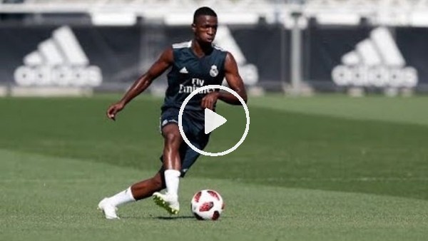 Vinicius Junior'dan antrenmanda şık gol