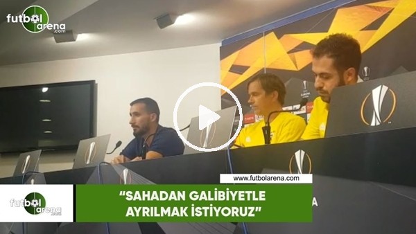 Mehmet Topal: "Sahadan galibiyetle ayrılmak istiyoruz"