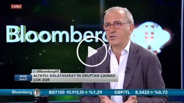 Fatih Altaylı: "Galatasaray, Şampiyonlar Ligi'nde gruptan çıkamaz"