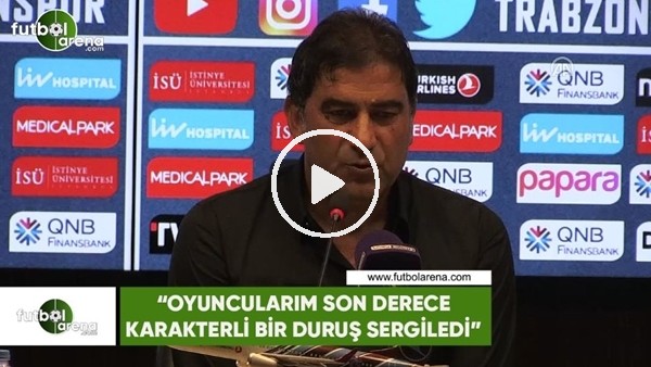 Ünal Karaman: "Oyuncularım son derece karakterli bir duruş sergiledi"