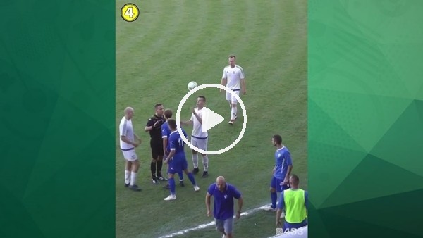 Hakemin gözü önünde numara yapan futbolcu...