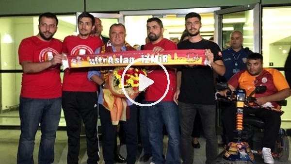 Galatasaray'a İzmir'de coşkulu karşılama