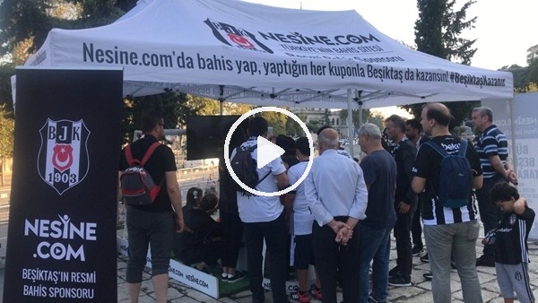 Beşiktaşlı taraftarlar Nesine.com'un düzenlediği etkinliğe katıldı