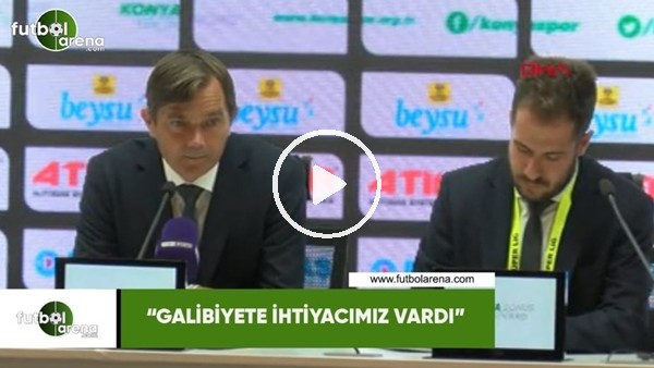 Phillip Cocu: "Galibiyete ihtiyacımız vardı"