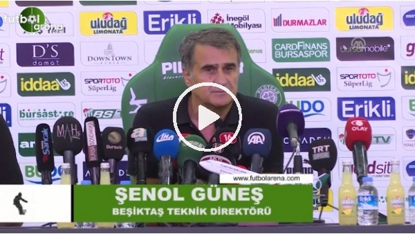 Şenol Güneş: "Atılan yabancı maddelere alıştık"