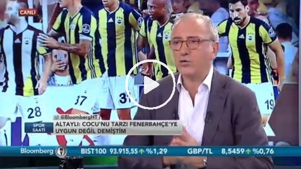 Fatih Altaylı: "Fenerbahçe taraftrarı Cocu'ya tahammül etmeli"