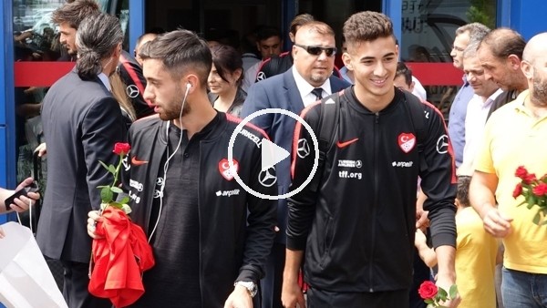 A Milli Futbol Takımı, Trabzon'a geldi