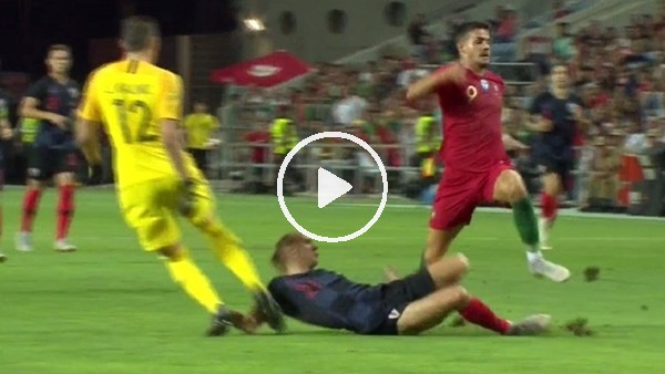 Domagoj Vida'nın sakatlık yaşadğı pozisyon