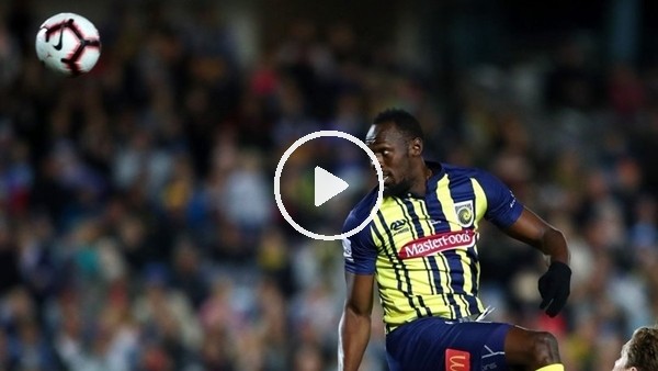 Usain Bolt ilk maçına çıktı!
