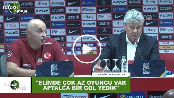 Lucescu: "Elimde çok az oyuncu var aptalca gol yedik"