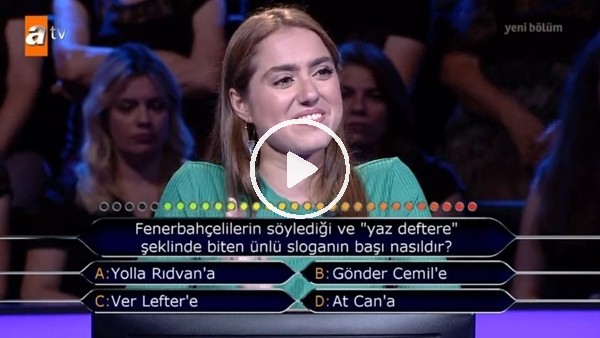 Kim 500 Milyon İster? yarışmasında Lefter sorusu!