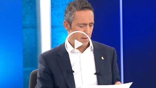 Ali Koç canlı yayında yalan haberelere tepki gösterdi
