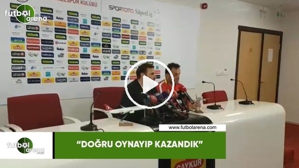 Okan Buruk: "Doğru oynayıp kazandık"