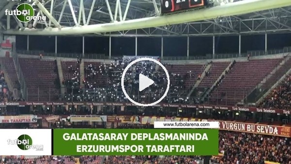 Galatasaray deplasmanında Erzurumspor taraftarı