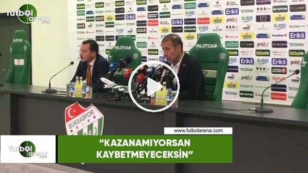 Abdullah Avcı: "Kazanamıyorsan kaybetmetecesin"