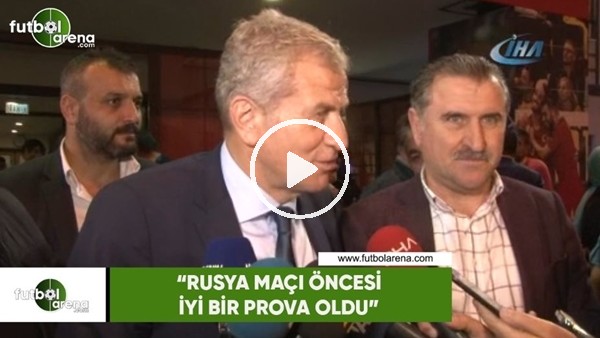 Servet Yardımcı: "Rusya maçı öncesi iyi bir prova oldu"