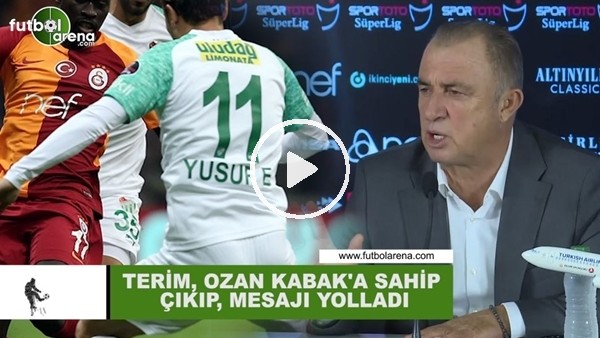 Fatih Terim, Ozan Kabak'a sahip çıktı ve mesajı yolladıı