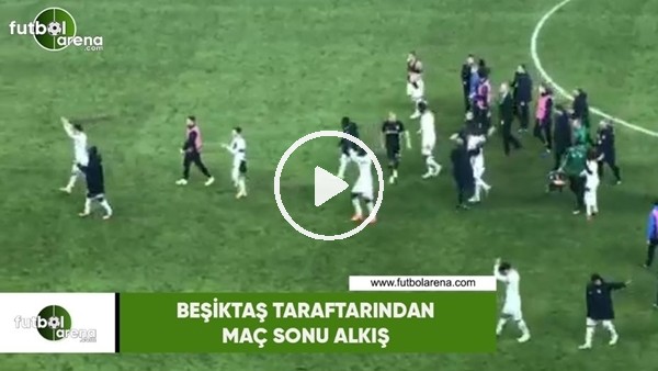 Beşiktaş taraftarından maç sonu Genk takımına alkış