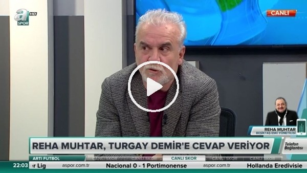Eski Beşiktaş yöneticisi Reha Muhtar'dan canlı yayında flaş sözler