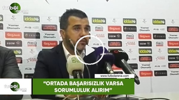 Mustafa Alper Avcı: "Ortada başarısızlık varsa sorumluluk alırım"