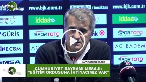 Şenol Güneş'ten Cumhuriyet Bayramı mesajı: "Eğitim ordusuna ihtiyacımız var"