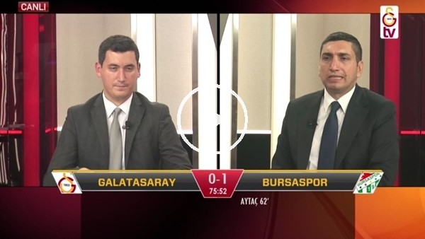 Eren Derdiyok'un Bursaspor'a attığı golde GS TV'de büyük sevinç