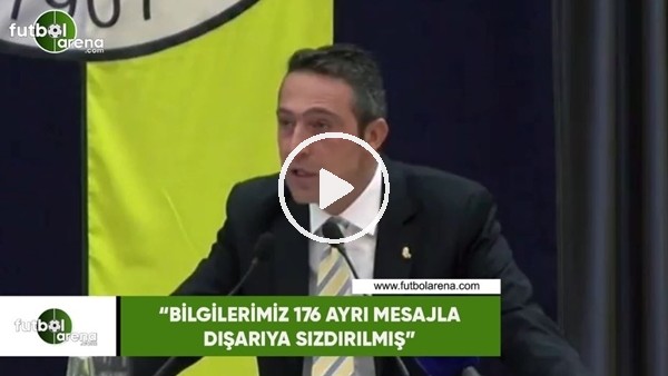 Ali Koç: "Bilgilerimiz 176 ayrı mesajla dışarıya sızdırılmış"