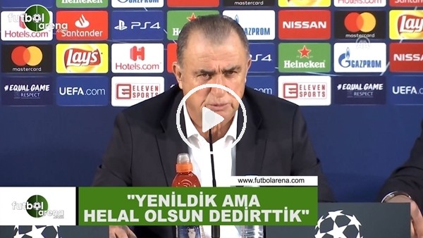 Fatih Terim: "Yenildik ama helal olsun dedirttik"