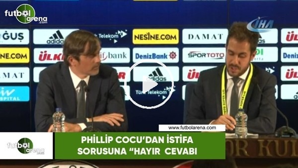 Phillip Cocu'dan istifa sorusuna "Hayır" cevabı