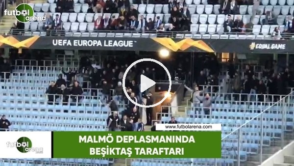 Malmö deplasmanında Beşiktaş taraftarı