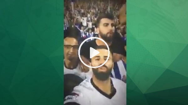 Porto tribün lideri Beşiktaş formasıyla Galatasaray maçını izledi