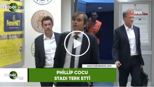 Fenerbahçe'de görevden alınan Phillip Cocu stadı böyle terk etti