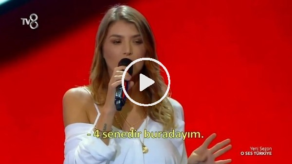 Kasımpaşalı Sadiku'nun eşi Michaela, O ses Türkiye'ye katıldı