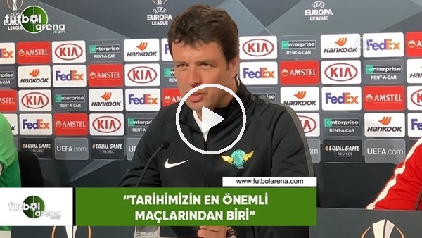 Cihat Arslan: "Tarihimizin en önemli maçlarından biri"