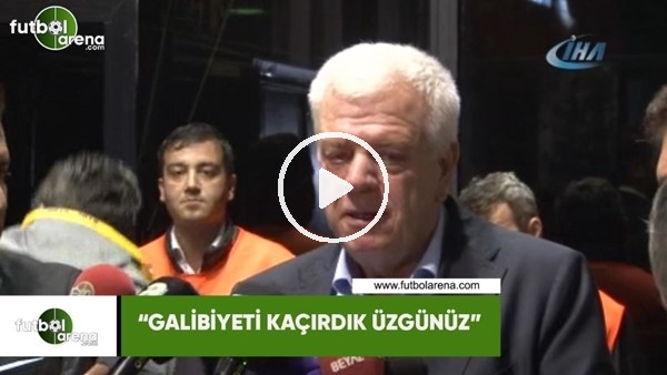 Ali Ay: "Galibiyeti kaçırdık üzgünüz"