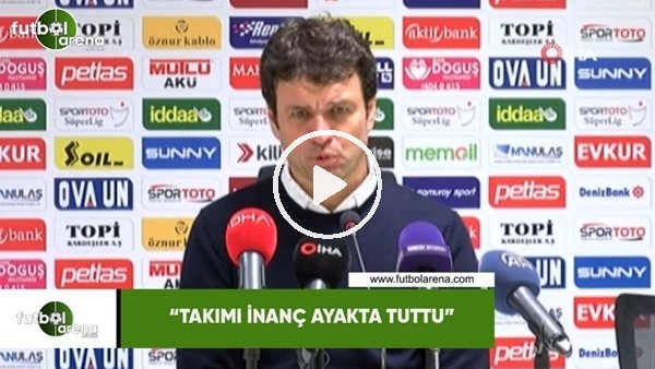 Cihat Arslan: "Takımı inanç ayakta tuttu"