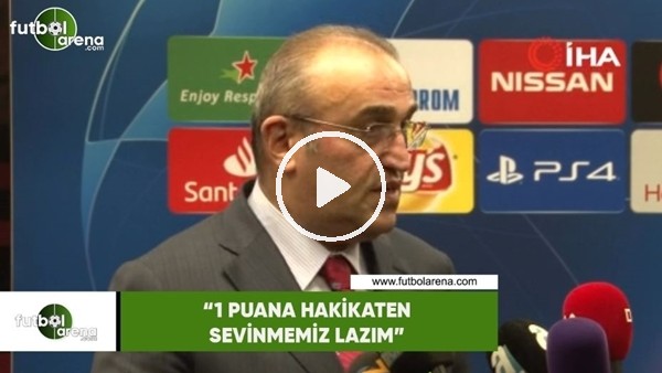 Abdurrahim Albayrak: "1 puana hakikaten sevinmemiz lazım"