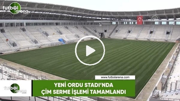 Yeni Ordu Stadı'nda çim serme işlemi tamamlandı