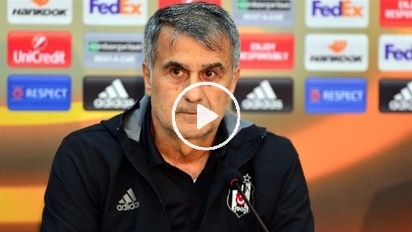 Şenol Güneş, Genk maçı öncesi basın toplantısı düzenledi