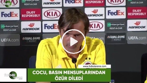 Cocu, basın mensuplarından özür diledi