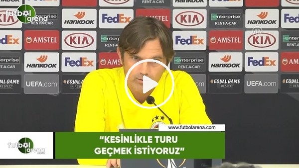Phillip Cocu: "Kesinlikle turu geçmek istiyoruz"