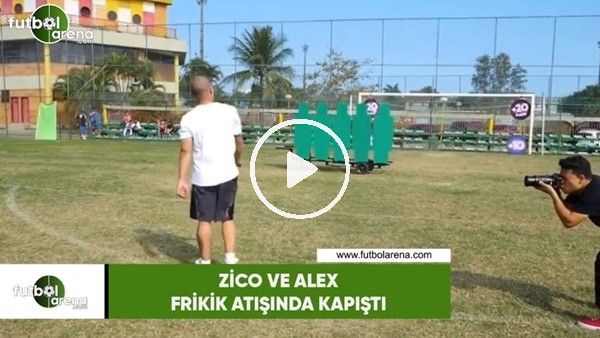 Zico ve Alex, frikik atışında kapıştı