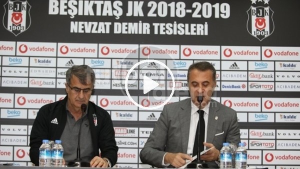 Fikret Orman ve Şenol Güneş basın toplantısı düzenledi