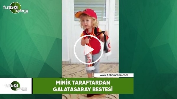 Minik taraftardan Galatasaray bestesi