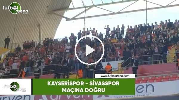 Kayserispor deplasmanında Sivasspor tribünleri