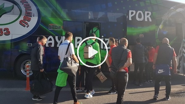 Çaykur Rizespor kafilesi Kayseri'ye geldi