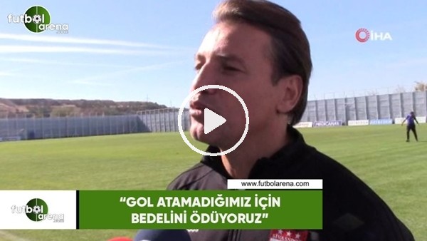 Tamer Tuna: "Gol atamadığımız için bedelini ödüyoruz"