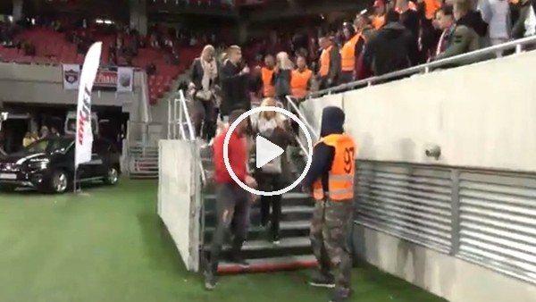 Fenerbahçe'nin rakibi Spartak Trnava'nın taraftarı rezalet çıkardı